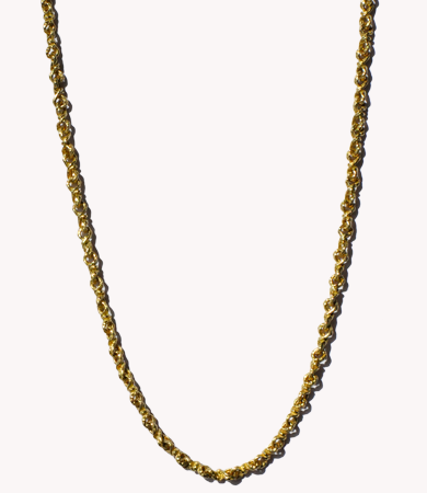 18k yellow gold '70s Wolfers necklace | Statement Jewels