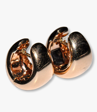 Rosé gold, drop-shaped Artur Scholl earrings | Statement Jewels