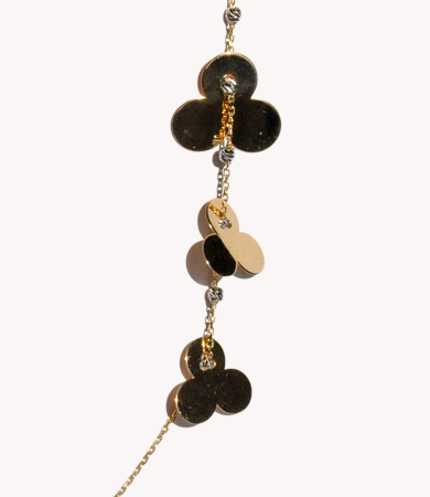 Yellow & white gold, long Artur Scholl necklace | Statement Jewels