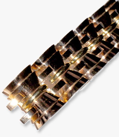 Rose and yellow gold '40s bracelet | Statement Jewels