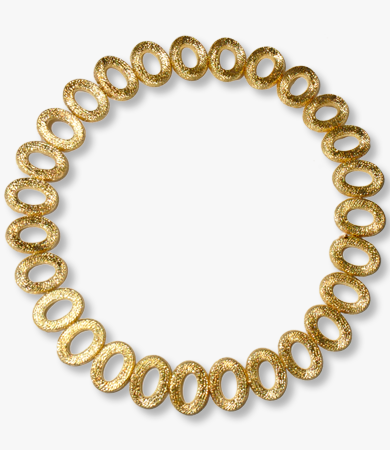 Yellow gold 1960s Argentinian necklace | Statement Jewels