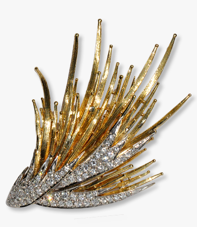 Yellow gold, platinum and diamonds E. Pearl set | Statement Jewels Yellow gold, platinum and diamonds E. Pearl set | Statement Jewels