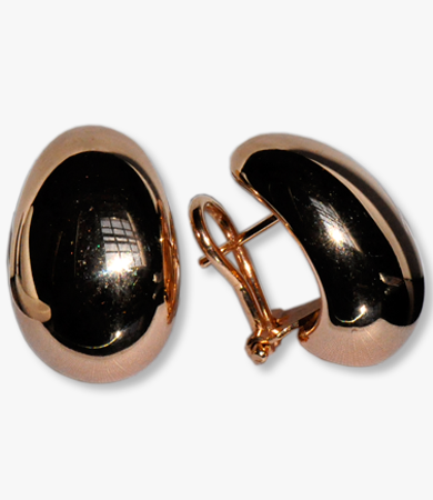 Rosé gold drop-shaped creole Artur Scholl earrings | Statement Jewels Rosé gold drop-shaped creole Artur Scholl earrings | Statement Jewels