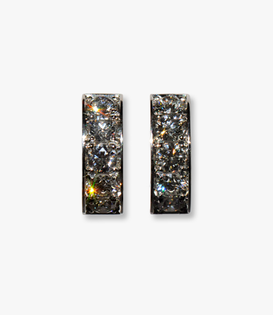 White gold and diamond Statement Jewels earrings | Statement Jewels