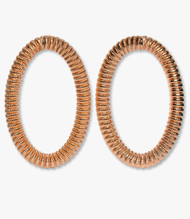 Rosé gold Artur Scholl Creole earrings | Statement Jewels