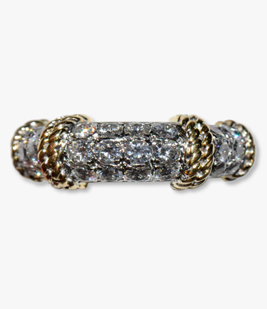 White and yellow gold and diamonds Fred Paris ring | Statement Jewels White and yellow gold and diamonds Fred Paris ring | Statement Jewels
